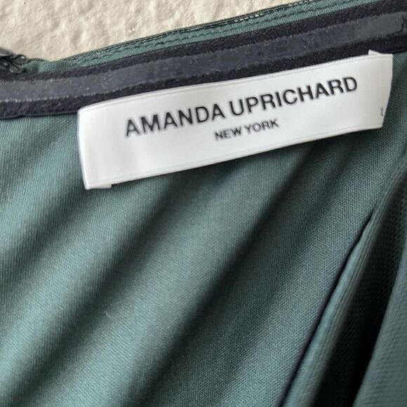 AMANDA UPRICHARD anja strapless dress in moss XL NWT $258 - Picture 10 of 10
